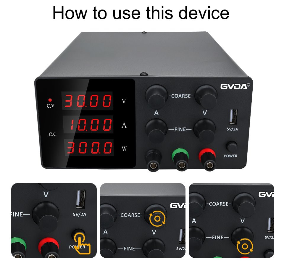 6. Lab Power Supply Adjustable