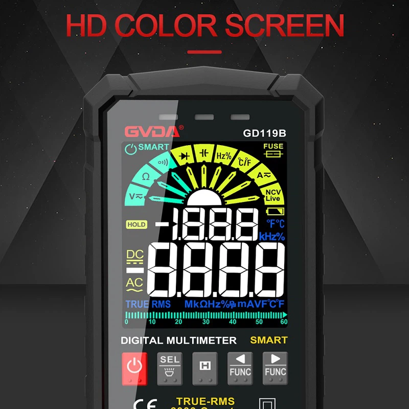 2 Digital multimeter color lcd -