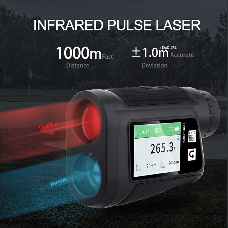 2. laser rangefinder for golf