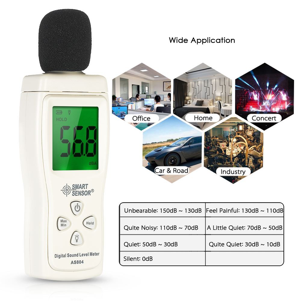 Tyskland Custoemr bestilte 100pcs av digital lydnivå meter 30-130dB støymåler