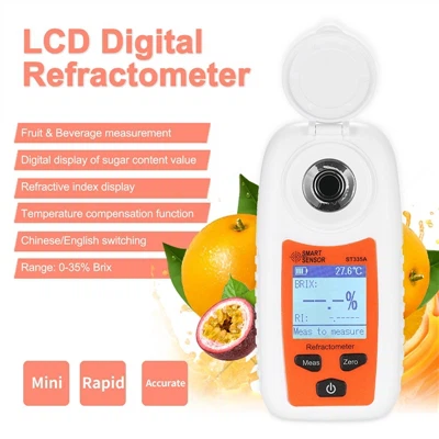 Demark -kunde gjorde en ordre med 200 stk ST335A digital refraktometer ATC su...